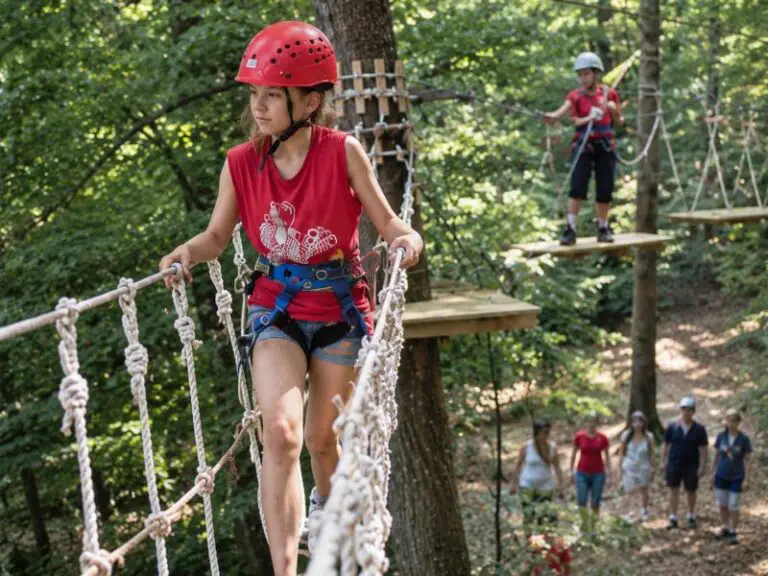 Actie in het bos