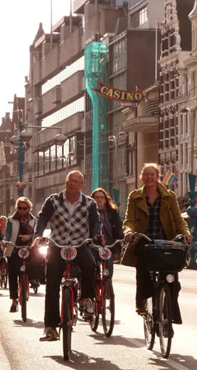 Fietstocht in Amsterdam