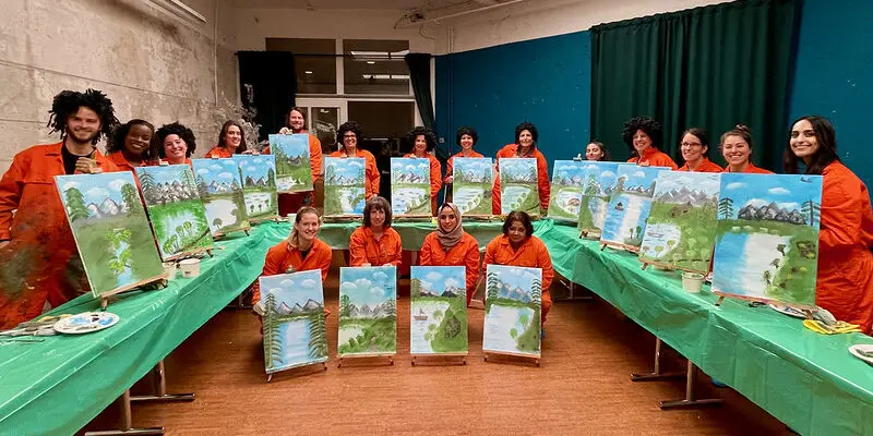 Teambuilding activiteiten, bedrijfsuitje, Amsterdam, Bob Ross workshop