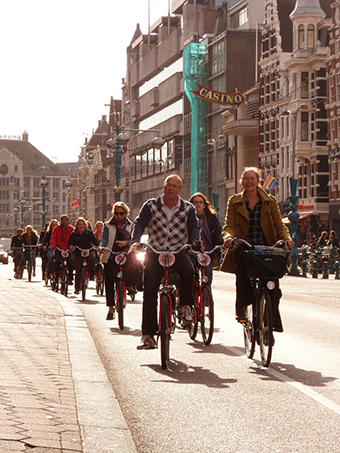 Oude binnenstad fietstocht